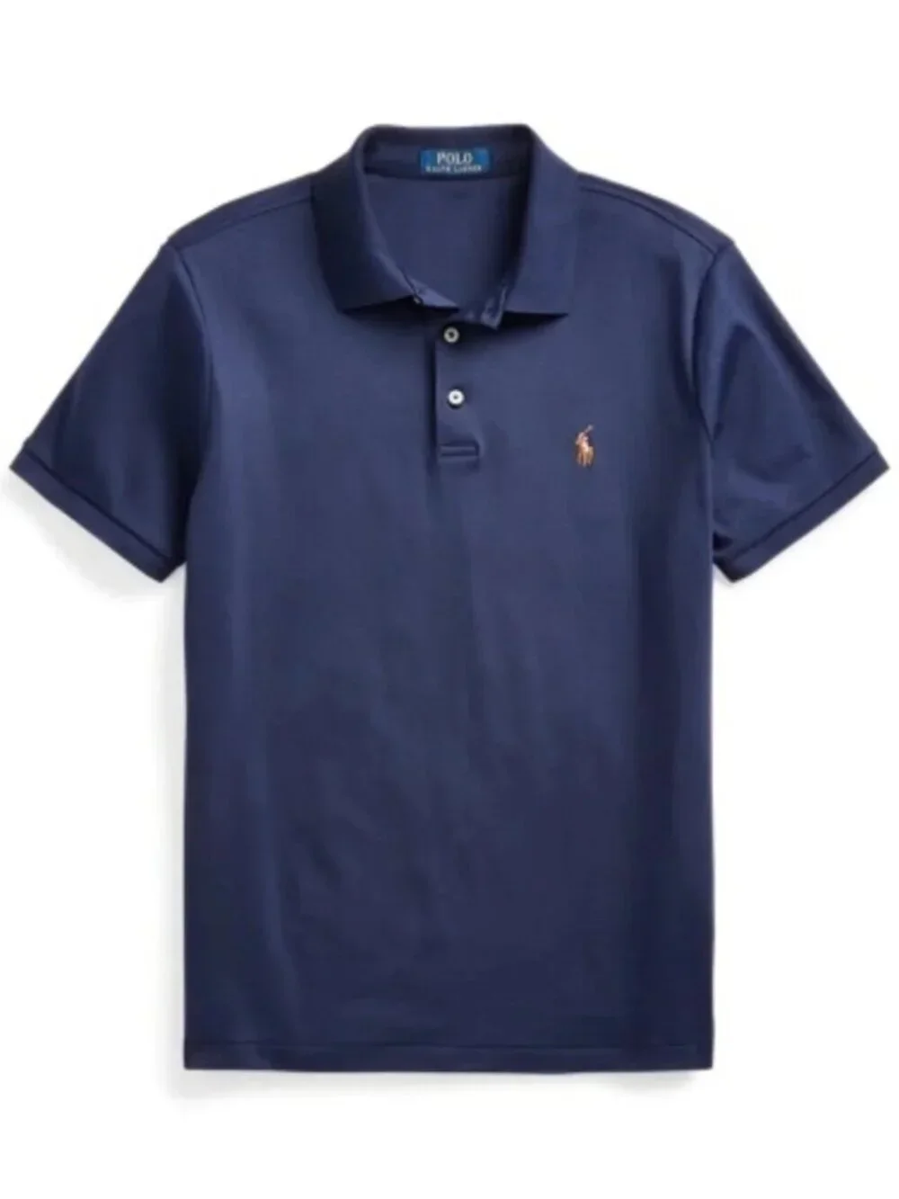 POLO Custom Slim Fit Cotton Short Sleeve Polo MEDIUM Royal Blue NWT